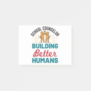 Notas Post-it® Consejero escolar construyendo mejores humanos