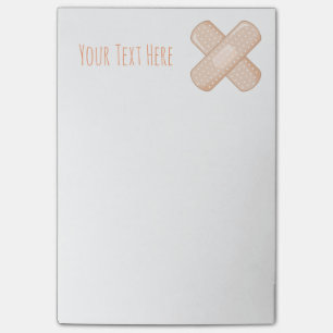 Notas Post-it® Consiga pronto Bandaid bien (el yeso cruzado