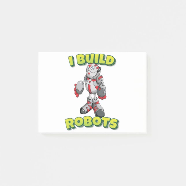 Notas Post-it® Construyo Robots (Anverso)
