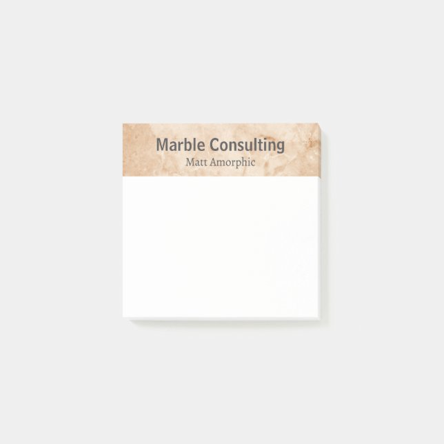 Notas Post-it® Consultoría Geológica Profesional Marble (Anverso)