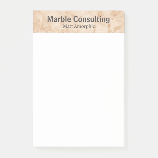 Notas Post-it® Consultoría Geológica Profesional Marble (Anverso)