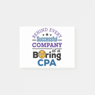 Notas Post-it® Contador público certificado CPA Boring CPA
