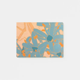 Notas Post-it® Contemporary Leaf Design Peach