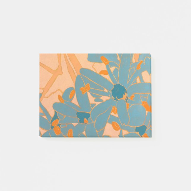 Notas Post-it® Contemporary Leaf Design Peach (Anverso)