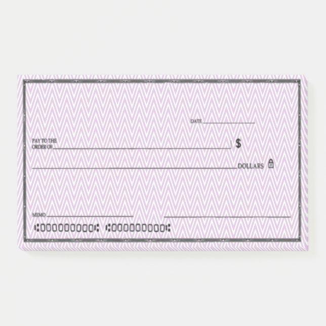Notas Post-it® Control en blanco falso (Anverso)