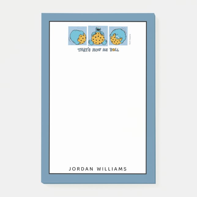 Notas Post-it® Cookie Monster | Así es como yo rollo (Anverso)