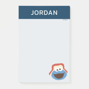 Notas Post-it® Cookie Monster Woodland Face Añadir su nombre