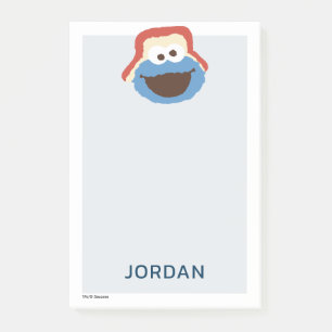 Notas Post-it® Cookie Monster Woodland Face Añadir su nombre