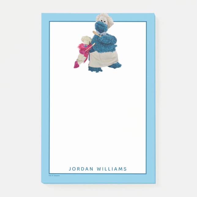 Notas Post-it® Cookie Monster's Food Truck Partners (Anverso)