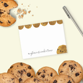 Notas Post-it® Cookie Time Chocolate Chip Cookie Personalizado Te