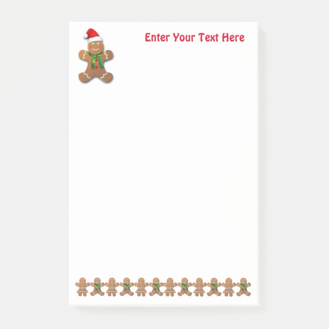 Notas Post-it® Cookies de pan de jengibre bailando (Anverso)