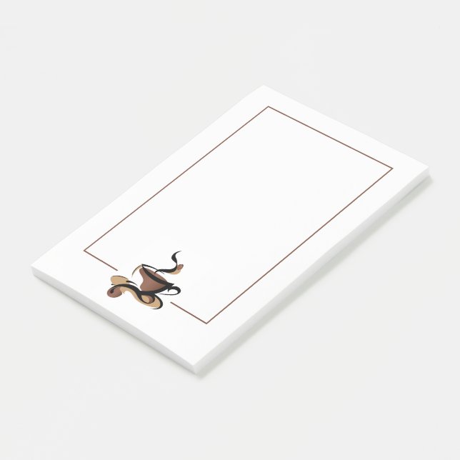 Notas Post-it® Copa de café (En perspectiva)