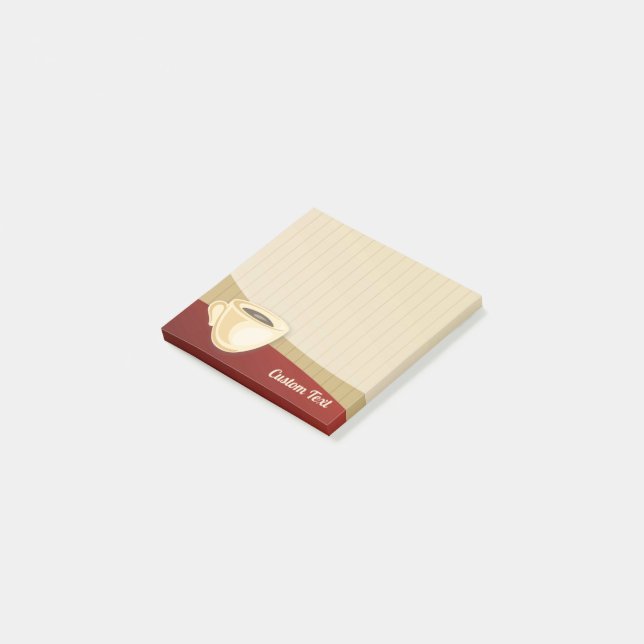 Notas Post-it® Copa de café (En perspectiva)