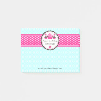Notas Post-it® Copas de pastelería personalizado y pastelitos Aqu