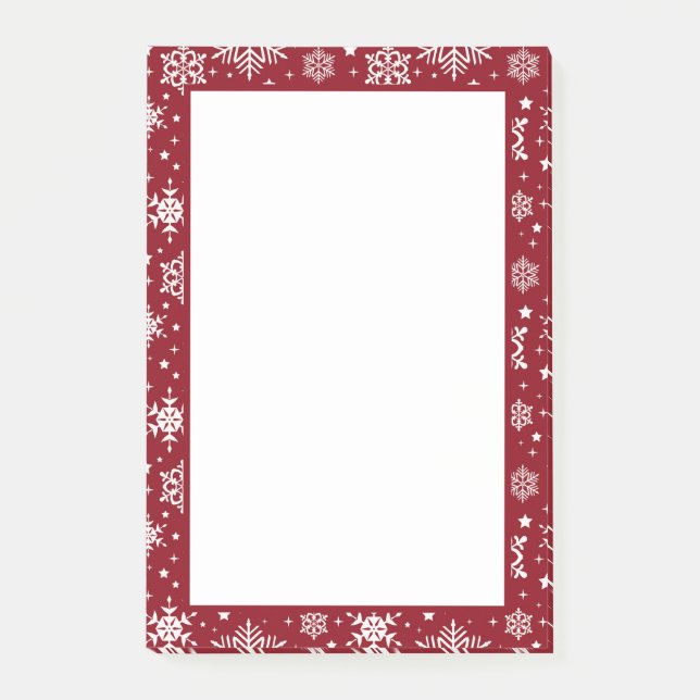 Notas Post-it® Copos de nieve (Anverso)