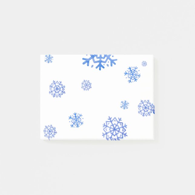 Notas Post-it® Copos de nieve (Anverso)