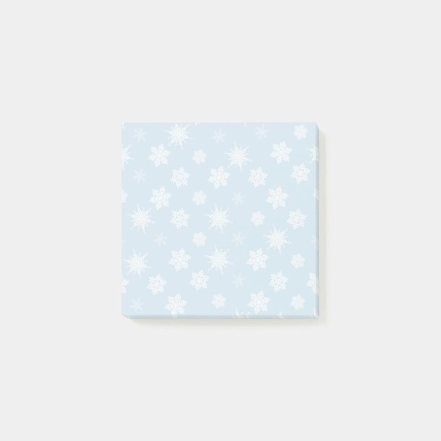 Notas Post-it® Copos de nieve (Anverso)