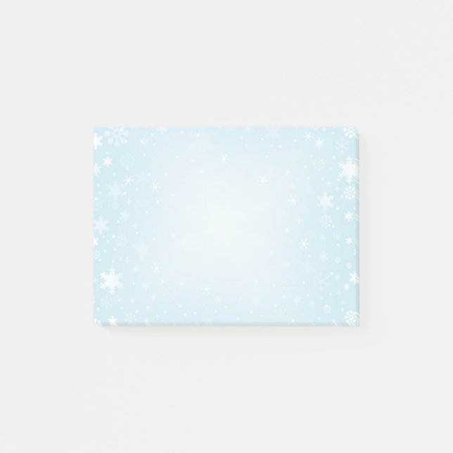 Notas Post-it® Copos de nieve (Anverso)