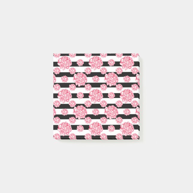 Notas Post-it® Coral Floral Tie (Anverso)