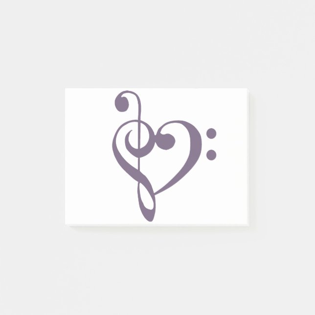 Notas Post-it® Corazón de pato de pavo - Compota de uva (Anverso)