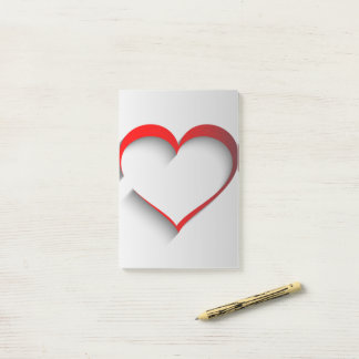 Notas Post-it® Corazón desconectado