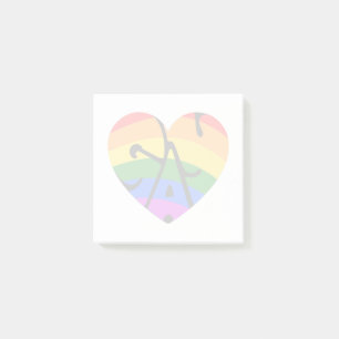Notas Post-it® Corazón gay