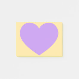 Notas Post-it® Corazón morado