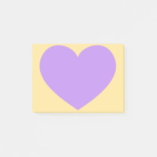Notas Post-it® Corazón morado