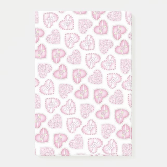 Notas Post-it® Corazones (Anverso)