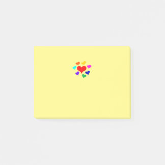 Notas Post-it® Corazones