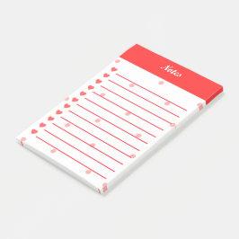 Notas Post-it® Corazones