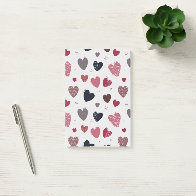 Notas Post-it® Corazones 3 (Oficina)