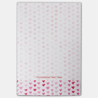 Notas Post-it® Corazones de acuarela