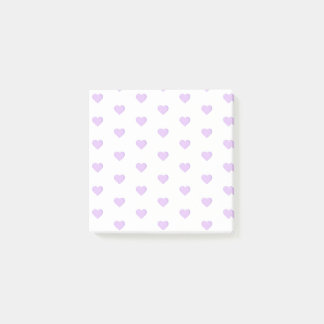 Notas Post-it® Corazones de Emoji púrpura