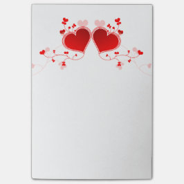 Notas Post-it® Corazones del día de San Valentín