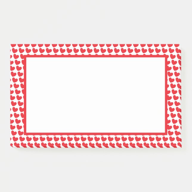 Notas Post-it® Corazones Red Hot Valentine (Anverso)