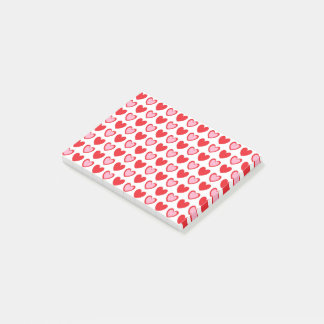 Notas Post-it® Corazones Rojo y Rosa