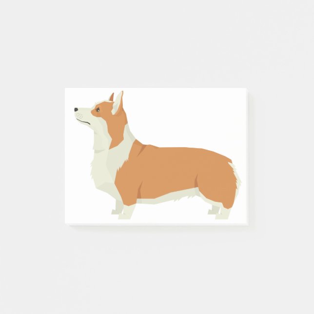 Notas Post-it® Corgi (Anverso)