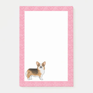 Notas Post-it® Corgi Galés de Pembroke Pelirrojo Ama Rosa