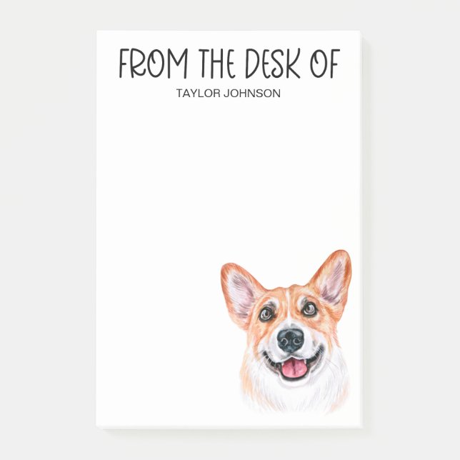 Notas Post-it® Corgi Lover (Anverso)