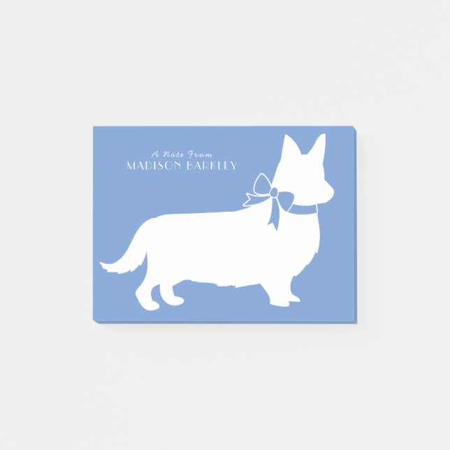 Notas Post-it® Corgi Puppy Dog Pembroke Welsh (Anverso)