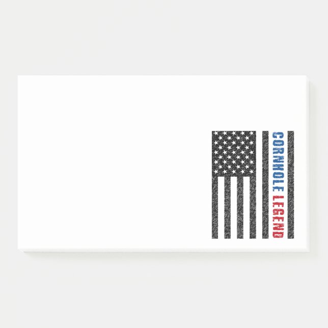 Notas Post-it® Cornhole Legend USA (Anverso)