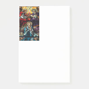 Notas Post-it® Coronación del vitral bendecido del Virgen María