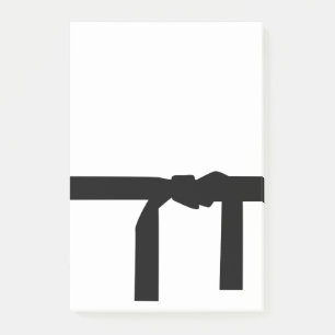 Notas Post-it® Correa negra del karate
