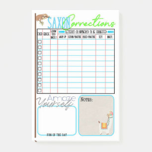 Notas Post-it® Corrección de Lecciones de Matemáticas de Sajoni