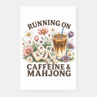 Notas Post-it® Corriendo con cafeína y mahjong