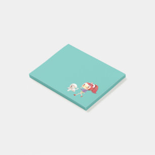 Notas Post-it® Corriendo con perro a orillas del mar