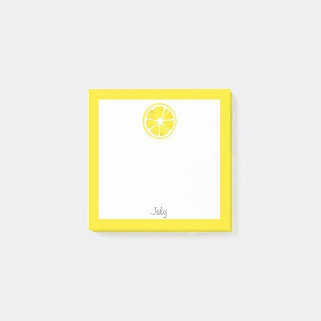 Notas Post-it® Cortadora de limón acuarela (Anverso)