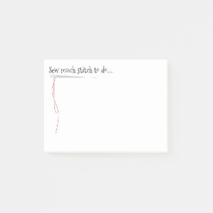 Notas Post-it® Cosa el diseño divertido con la aguja