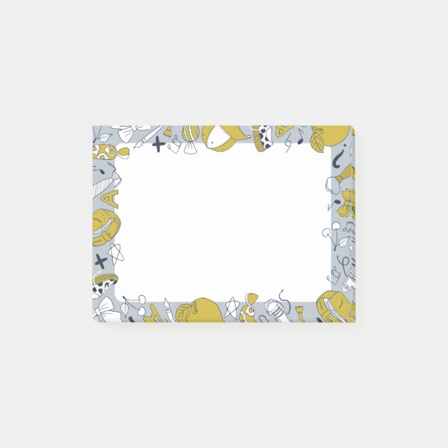 Notas Post-it® Cosas de la pequeña escuela en Funny (Anverso)